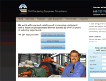 Tablet Screenshot of coilprocessingequipmentconsultants.com